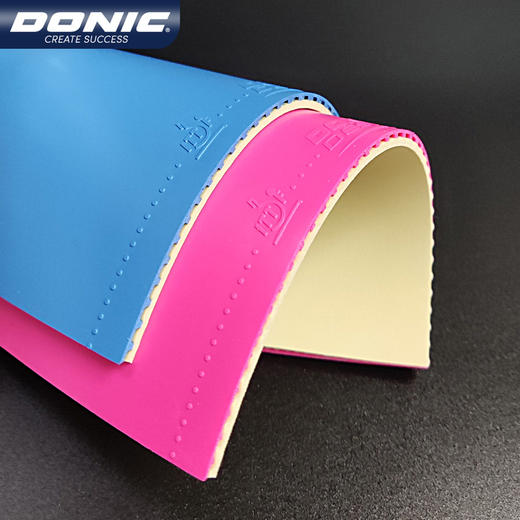 多尼克Donic F1彩色版 蓝色/粉色 专业涩性反胶套胶 彩色版本 商品图1