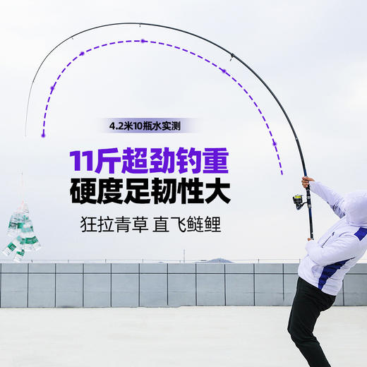 汉鼎狂投Pro强硬碳素海竿可拆导环远投海竿套装狂投抛竿渔具用品 商品图4