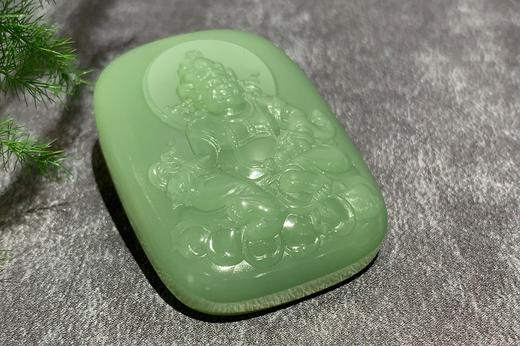 【御珠宫坊】碧玉黄财神牌 商品图6