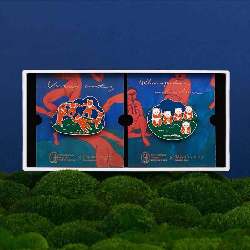 马蒂斯名画系列胸针夜光徽章精美生日礼物送男友女友闺蜜