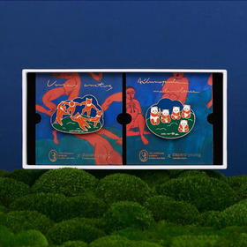 马蒂斯名画系列胸针夜光徽章精美生日礼物送男友女友闺蜜