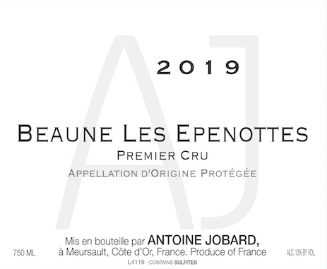 2019 Antoine Jobard, Beaune Epenottes 1er【闪送】（65折）
