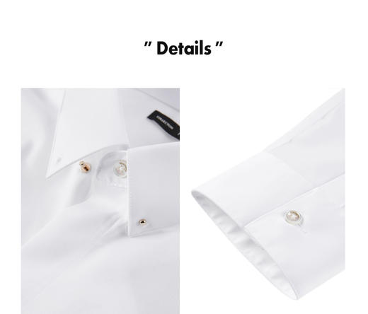 太平鸟男装 春季新款logo纽扣衬衫商务衬衣B1CAC1X24 商品图2