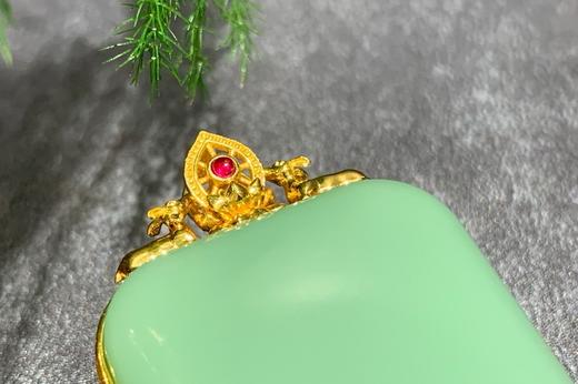 【御珠宫坊】金镶碧玉无事牌 商品图1