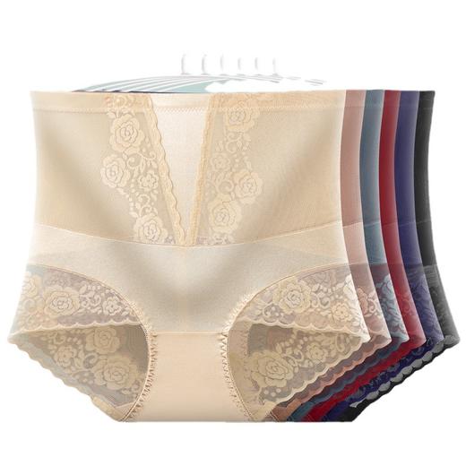 【5条装】高腰收腹提臀蕾丝内裤 商品图4