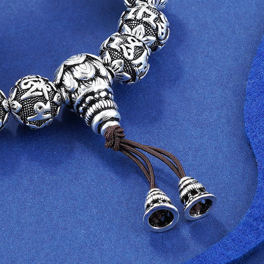 子佩集S990银【真言貔貅】手串【HC31088】(约74g)仿古手链2201 商品图7