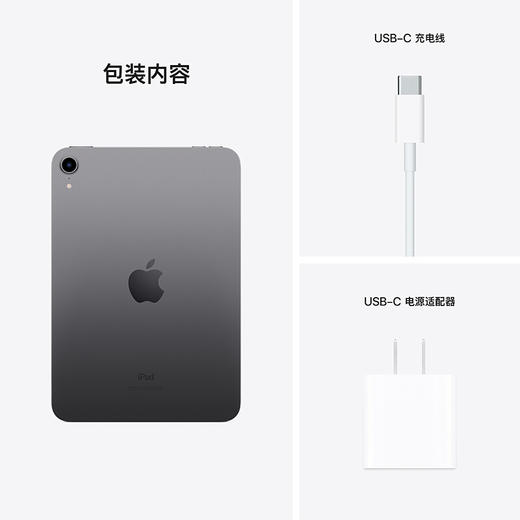 HK| 苹果（Apple) iPad mini 8.3英寸平板电脑 【2021年款Mini6】（64GB WLAN版/MK7M3CH/A） 深空灰色（普通快递） 商品图7