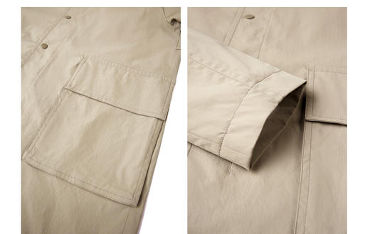 太平鸟男装 2022春季新款休闲时尚韩版风衣B2BEC1107 商品图3