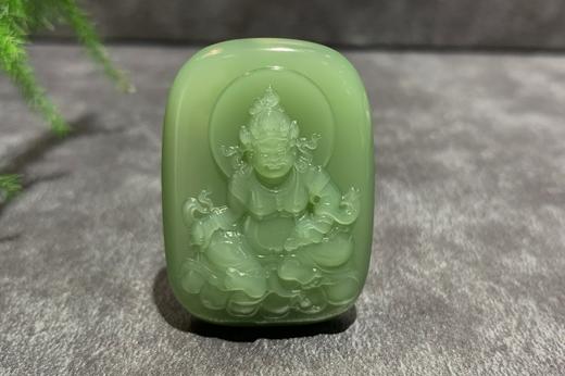 【御珠宫坊】碧玉黄财神牌 商品图7