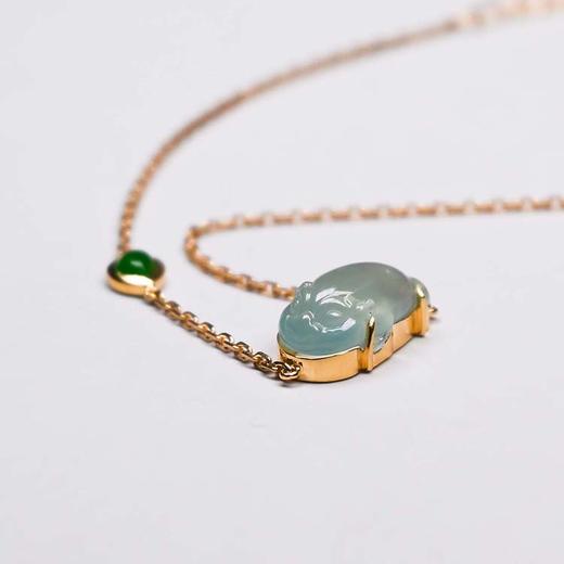 「福禄玉蟾」翡翠手链 商品图1