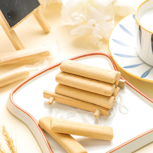 6个月 我D小蔡蔡婴幼儿谷物磨牙棒宝宝防吃手神器磨牙饼干64g 商品图2