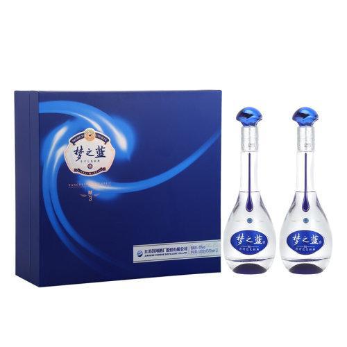 洋河梦之蓝M3-45度500ml*2瓶礼盒装 浓香型白酒 商品图0