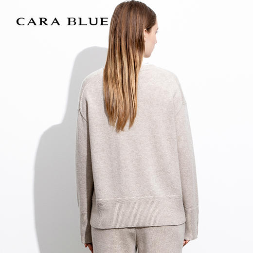 CARA时尚简约针织套头衫KB213MKR0007E1 商品图3