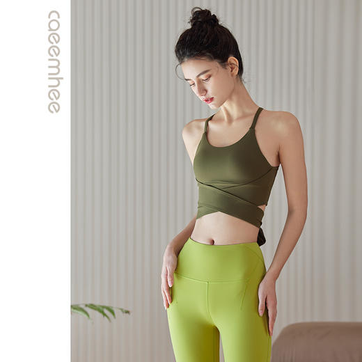 卡益裸感磨毛瑜伽服背心KU04119 商品图2