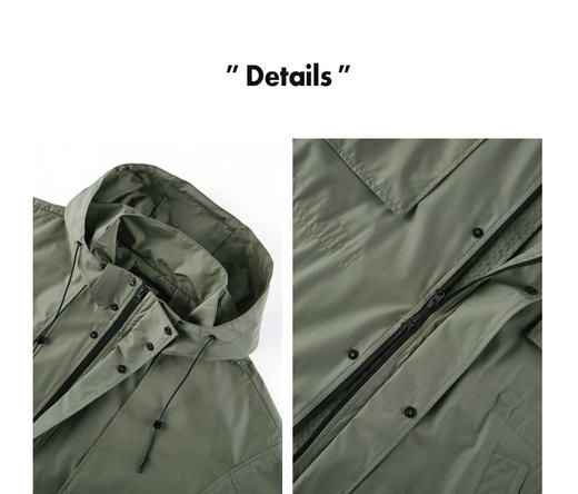 PEACEBIRD太平鸟男装2022春季新款休闲风衣B2BEC1109 商品图2