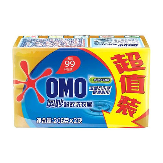 奥妙 99超效洗衣皂 206g*2 商品图1