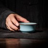 景德镇 抱翁堂粉青压手单杯 陶瓷主人杯 商品缩略图2
