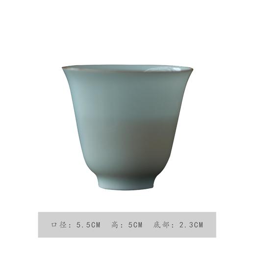 景德镇抱翁堂手工茶杯单个薄胎陶瓷青白釉小铃铛单杯 商品图4