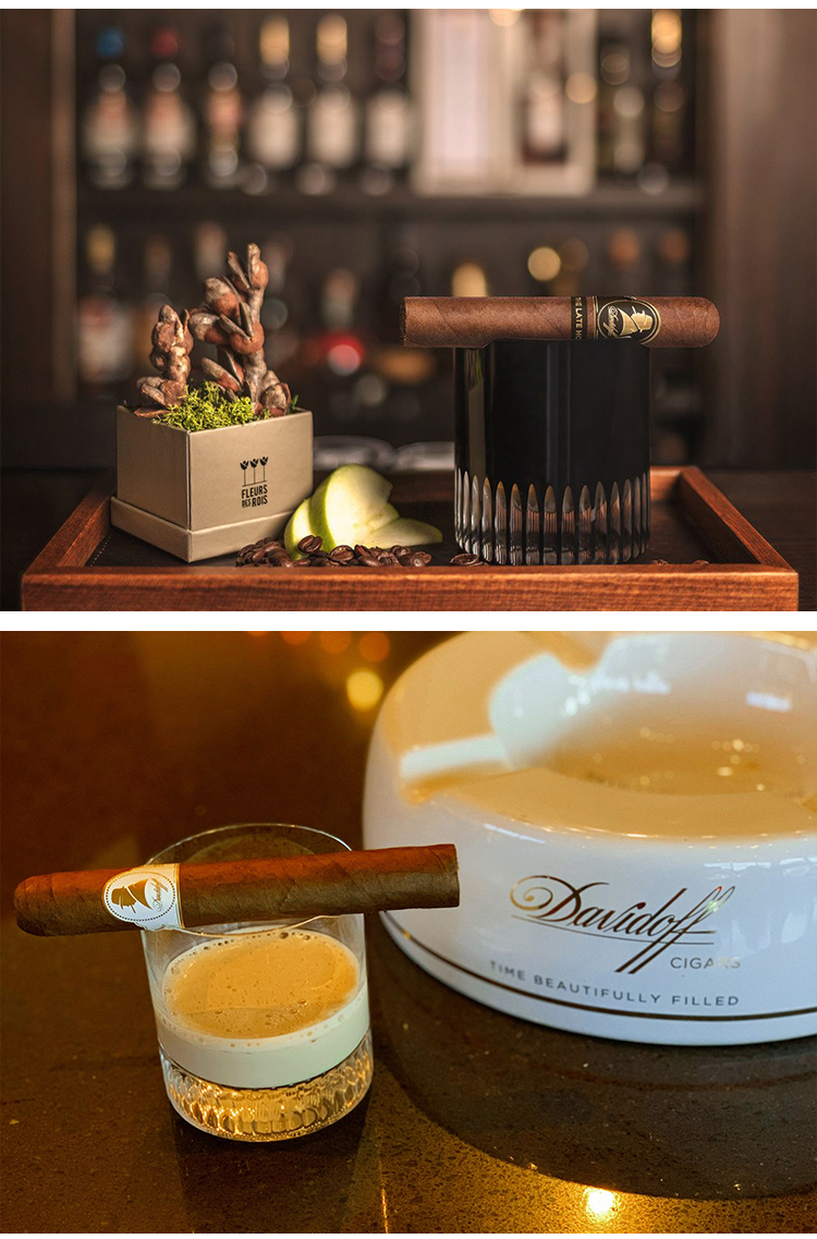 大卫杜夫/davidoff 丘吉尔雪茄威士忌水晶酒杯手工制作雪茄放置杯