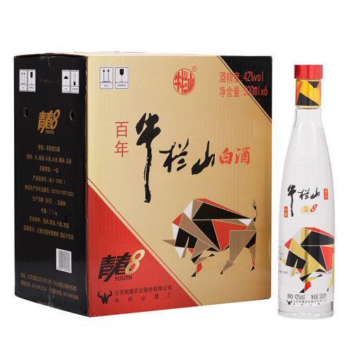 牛栏山白酒 炫彩青春V8 42度500ml*6瓶整箱 浓香型白酒 商品图0