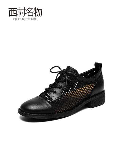 西村名物2022春季新款真皮广场舞鞋女网面舞蹈鞋软底现代跳舞鞋子 商品图2