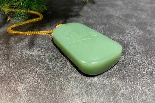 【御珠宫坊】金镶碧玉荷花牌 商品图4
