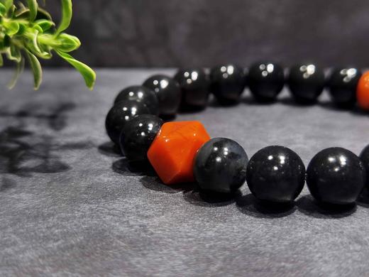 【御珠宫坊】墨玉子料手串 商品图4