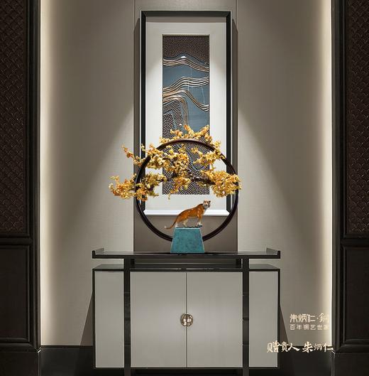 【朱炳仁铜-孤品】明月松间系列·志存高远  熔铜 艺术品 铜摆件 非遗技艺 商品图3