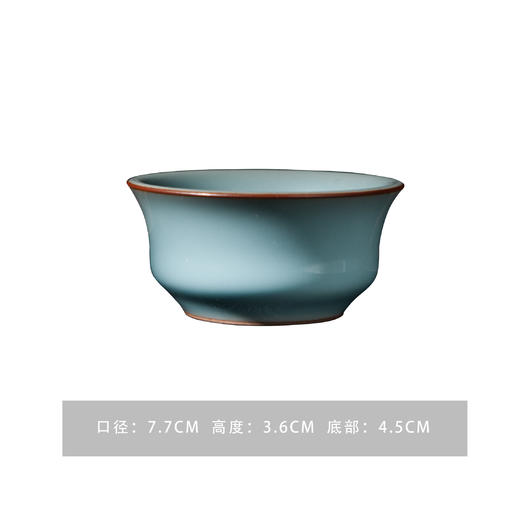 景德镇 抱翁堂粉青压手单杯 陶瓷主人杯 商品图4