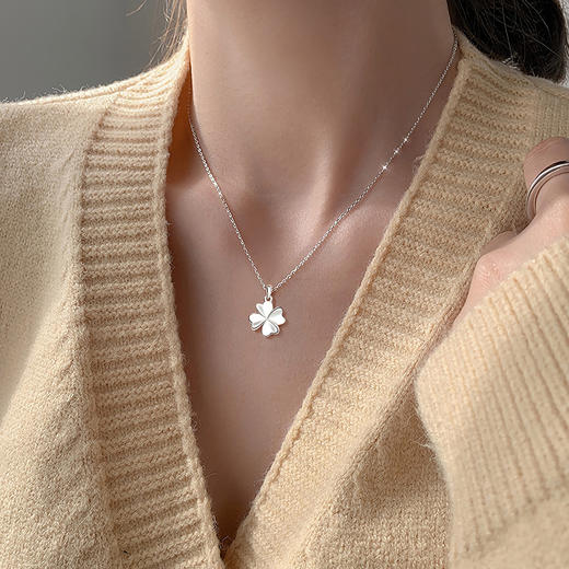 Winy999足银转角幸福项链送女友闺蜜节日生日礼物 商品图0