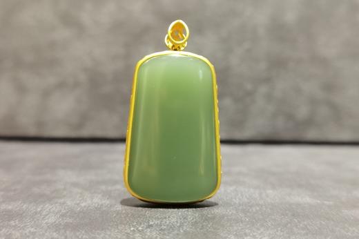 【御珠宫坊】金镶碧玉无事牌 商品图1