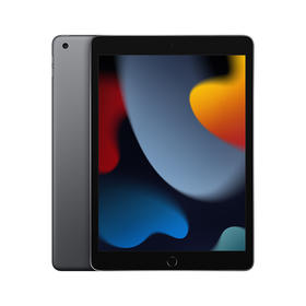 HK| Apple【壳膜套装版】iPad 10.2英寸平板电脑 2021年新款（64GB WLAN版/A13芯片 MK2K3CH/A） 深空灰色（普通快递）