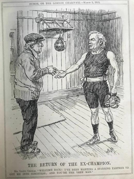 1920年1-6月 英国讽刺漫画杂志《笨拙》 数百幅插图 漆布精装16开 商品图5