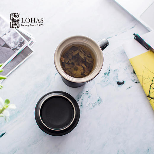 康巴赫生活馆陆宝茶具禅风福寿盖杯办公泡茶飘逸过滤马克杯子礼盒装茶杯 商品图3