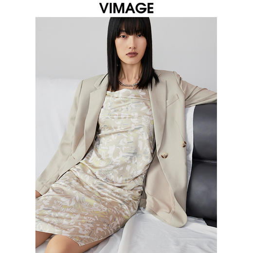 VIMAGE纬漫纪春季新款帅气通勤职业西装外套V1703309 商品图2