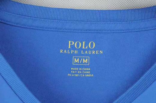 美式休闲 简约百搭 胸前小马标 纯棉V领短袖T恤 加肥加大 特惠 PT-49 商品图7