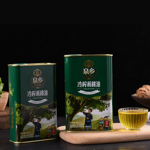 云南玉溪 泉乡老磨坊 冷榨+浓香（礼盒铁听）500ml*2 包邮 商品图4