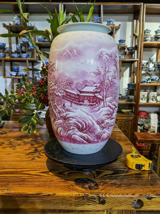 玛瑙红雪景山水<瑞雪迎春〉 商品图0