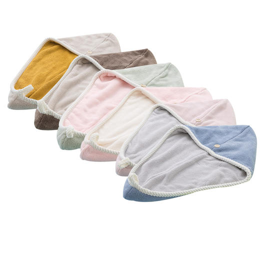 买一送一【吸水速干 双层加厚干发帽】双层珊瑚绒干发帽女超细纤维吸水速干包头巾干发巾 商品图4