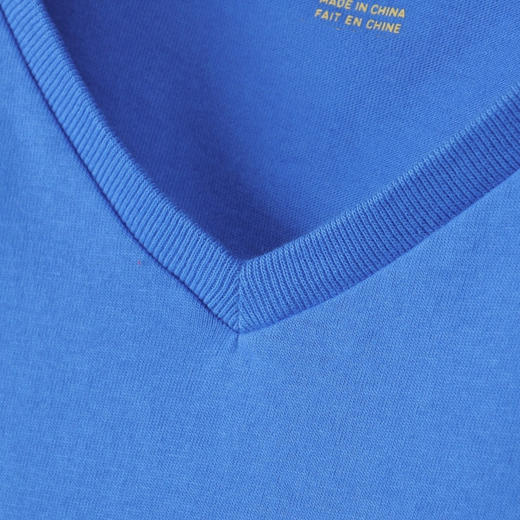 美式休闲 简约百搭 胸前小马标 纯棉V领短袖T恤 加肥加大 特惠 PT-49 商品图8