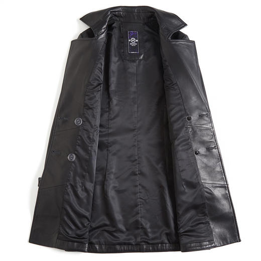 XB021422  雪豹  高街风时尚无涂层绵羊皮真皮皮衣女士风衣 商品图2