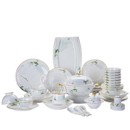 自然醒绿罗裳60件骨瓷餐具套装TXTX 商品图4