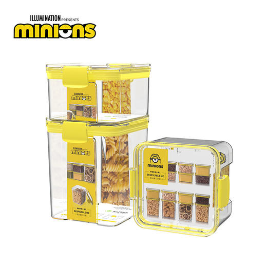 神偷奶爸小黄人密封罐三件套 MN-MF-3 商品图0