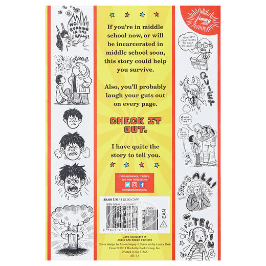 预售 【中商原版】中学,我人生悲惨的岁月 英文原版 Middle School, The Worst Years of My Life 商品图1