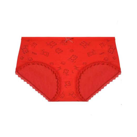 阪织屋莫代尔本命年红色女士内裤21312460312002 商品图2