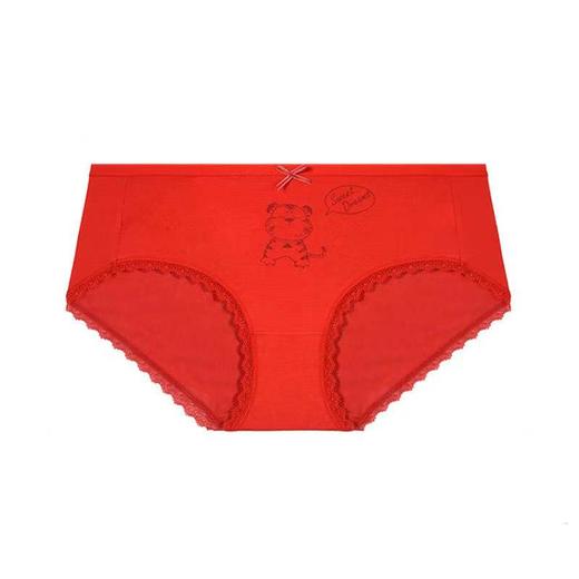 阪织屋莫代尔本命年红色女士内裤21312460312002 商品图3