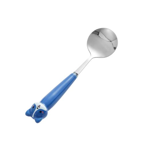 共禾京品萌猫狗叉勺筷子不锈钢餐具套装送布袋 商品图9