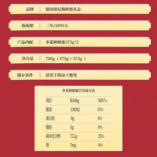 【送面子】250g+375g+125g琅尼斯金装铁礼盒  赠礼诚意之选 商品图3