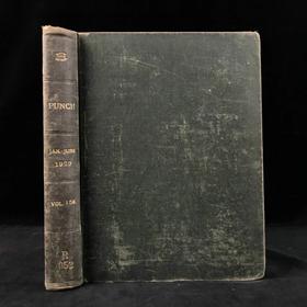 1920年1-6月 英国讽刺漫画杂志《笨拙》 数百幅插图 漆布精装16开