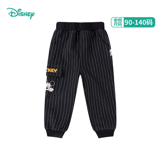 迪士尼童装男童米奇系列保暖春秋洋气裤子休闲长裤 商品图4